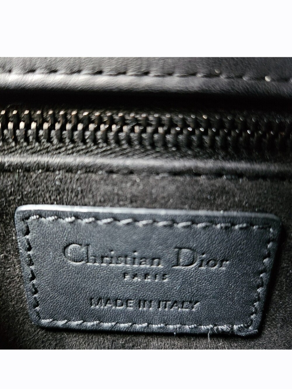 Christian Dior Black Ultra Matte Cannage Calfskin Lady Dior Mini Bag - Picture 14 of 16